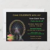 数々の目的テーマ誕生日-パーティの招待状 招待状 (裏面)