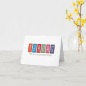 数々の素晴らしいチームのカラーサンキューカード カード (黄色い花)