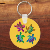 数々の絵を描Turtles Keychain キーホルダー (正面)