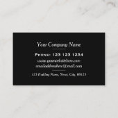 数々の色のはっきりしたストライプ目を引く 名刺 (裏面)