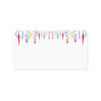 数々の色のぼり ラベル