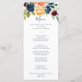 数々の色のエレガントフローラ メニュー (正面)