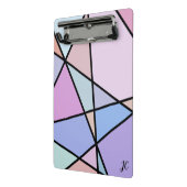 数々の色のジオメトリックな線と形状 ミニクリップボード (アングル2)