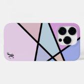 数々の色のジオメトリックな線と形状 Case-Mate iPhoneケース (裏面 (横))