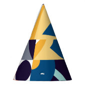 数々の色のジオメト初期のリ： Shapes Fusion パーティーハット (左)