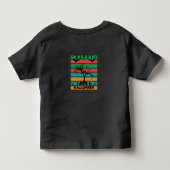 数々の色のストライプこうもりと木の墓地 トドラーTシャツ (裏面)