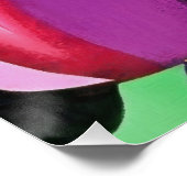 数々の色のチューリカラフルップ抽象芸術 ポスター (コーナー)