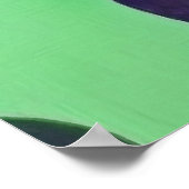 数々の色のチューリカラフルップ抽象芸術 ポスター (角)