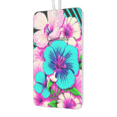 数々の色のハイビスカスフラワーズサンダー_コーブ カーエアーフレッシュナー (左)