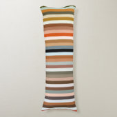 数々の色のパタストライプのーン ボディピロー (正面縦)