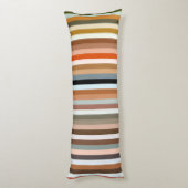 数々の色のパタストライプのーン ボディピロー (裏面 (縦))