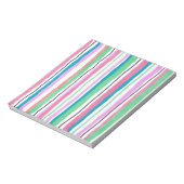 数々の色のメモストライプの帳 ノートパッド (回転)