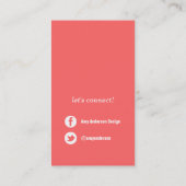 数々の色のモダンシボストライプン 名刺 (裏面)