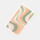 数々の色のモダンレトロ波デザイン (コーナー)