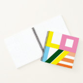 数々の色のモダンLOVEスケッチブック ノートブック (内部)