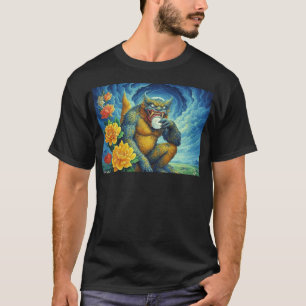 数々の色のラ食べウの月 Tシャツ