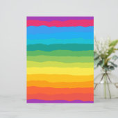 数々の色のレインボーウィグリストライプー紙 (スタンド正面)