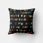 数々の色の不規則な長方形 クッション (裏面)