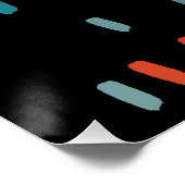 数々の色の不規則な長方形 ポスター (コーナー)