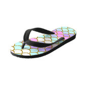 数々の色の人魚はかりで測 キッズビーチサンダル (アングル)