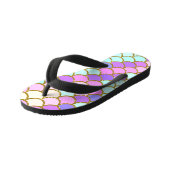 数々の色の人魚はかりで測 キッズビーチサンダル (アングル)