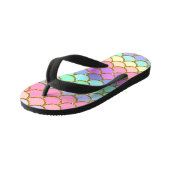 数々の色の人魚はかりで測 キッズビーチサンダル (アングル)