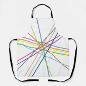 数々の色の十字線 エプロン (正面)