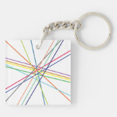 数々の色の十字線 キーホルダー (裏面)