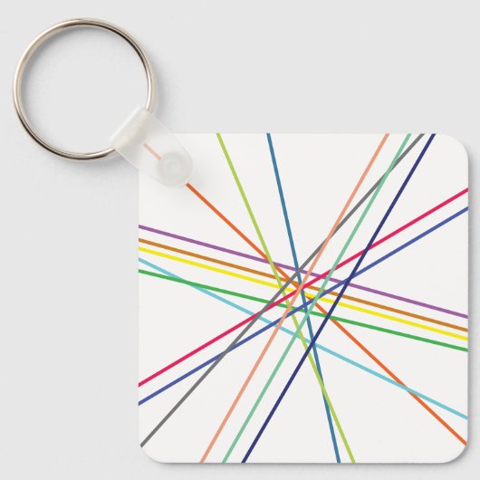 数々の色の十字線 キーホルダー (正面)