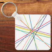 数々の色の十字線 キーホルダー (正面)