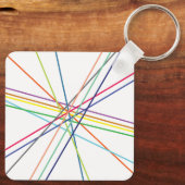 数々の色の十字線 キーホルダー (裏面)