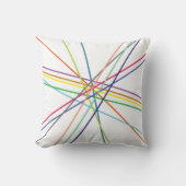 数々の色の十字線 クッション (正面)