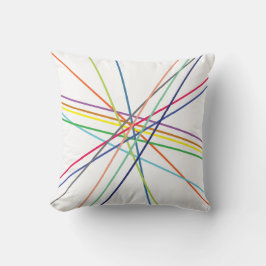 数々の色の十字線 クッション
