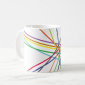 数々の色の十字線 コーヒーマグカップ (正面左)