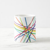 数々の色の十字線 コーヒーマグカップ (中央)