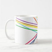 数々の色の十字線 コーヒーマグカップ (左)