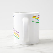 数々の色の十字線 ジャンボコーヒーマグカップ (裏面)