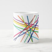 数々の色の十字線 ジャンボコーヒーマグカップ (正面)