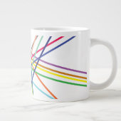 数々の色の十字線 ジャンボコーヒーマグカップ (右)