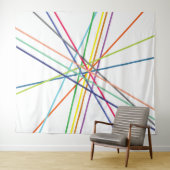 数々の色の十字線 タペストリー (インサイチュ(横))