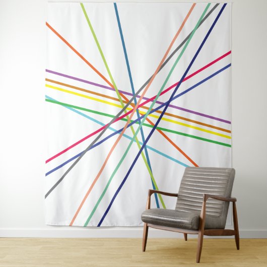 数々の色の十字線 タペストリー (インサイチュ)