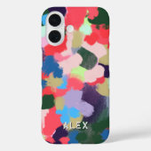 数々の色の名モダンパーソナライズされた前(青) Case-Mate iPhoneケース (裏面)