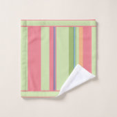 数々の色の夏の色のストライプ バスタオルセット (ウォッシュタオル)