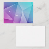 数々の色の宝石トーンの結婚座席表 プレイスカード (正面/裏面)