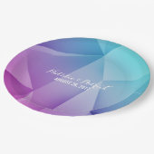 数々の色の宝石トーン結婚の紙プレート ペーパープレート (アングル)