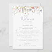 数々の色の山花の結婚歓迎レター (正面)