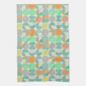 数々の色の幾何モダン物 キッチンタオル (縦)