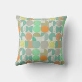 数々の色の幾何モダン物 クッション (裏面)