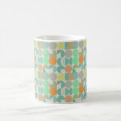 数々の色の幾何モダン物 コーヒーマグカップ (中央)