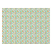 数々の色の幾何モダン物 テーブルクロス (正面(横))